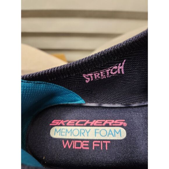 Skechers Summits Top Player Memory Foam Shoes | Women’s size 11 Wide Fit Navy - Picture 9 of 11